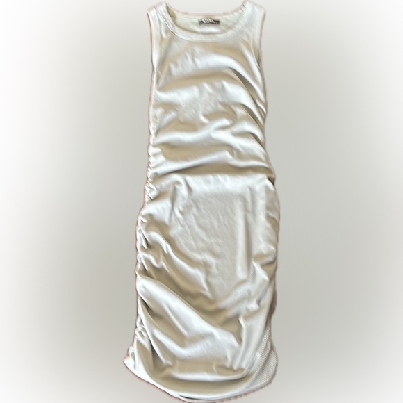 BTFBM Dresses & Skirts - BTFBM | Elegant crea,/green ruched side sleeveless Dress